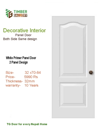 2 Panel Decorative Interior Door |