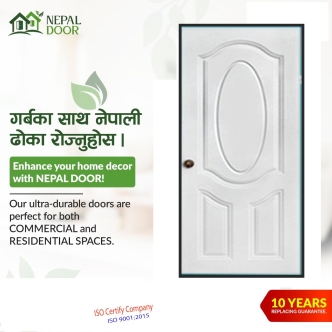 3 panel Oval Door Design with sizes and price in Nepal
